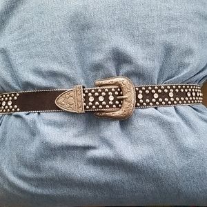 Guess Leather Studded Belt Size M